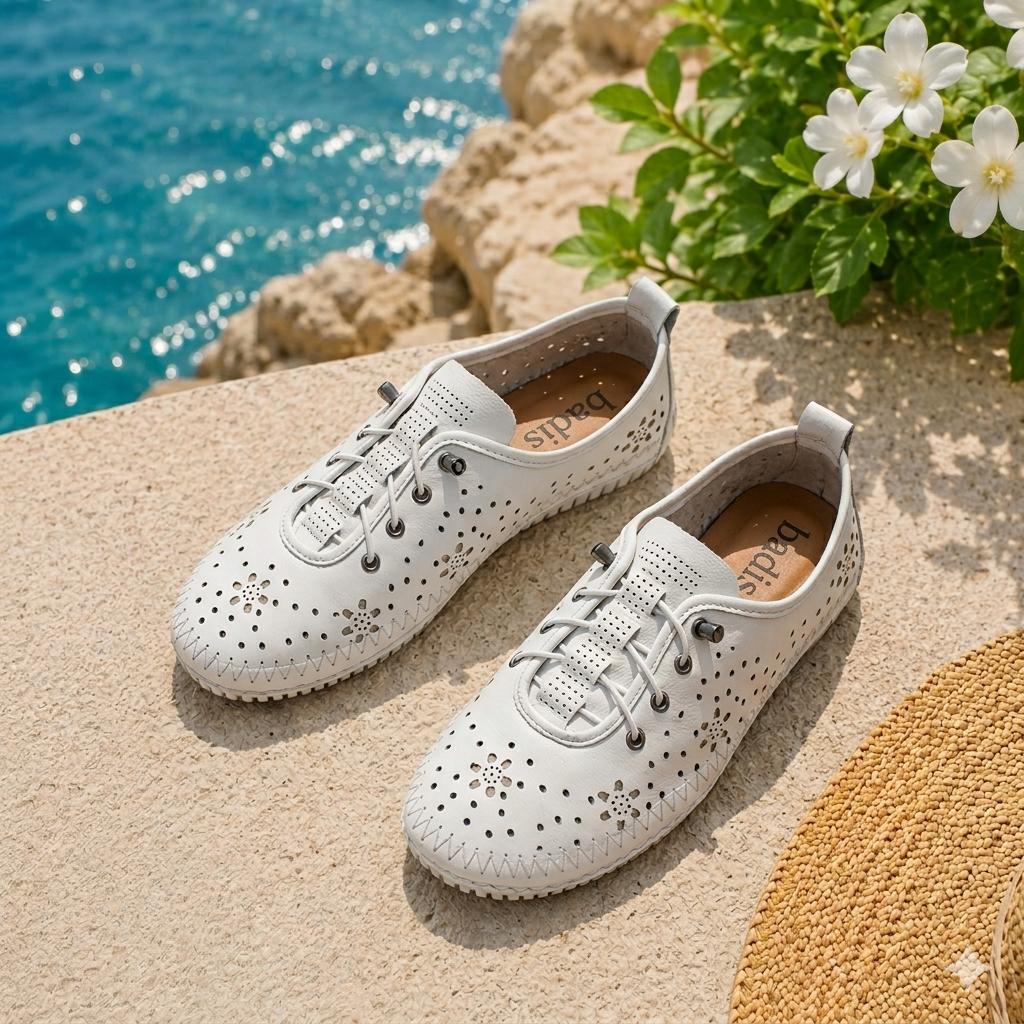 Punched lace-ups — Summer perforation