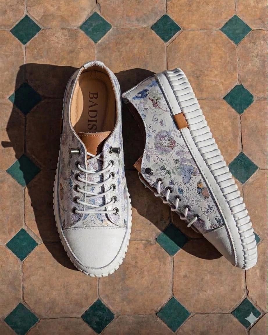 Printed leather — Floral and patterned